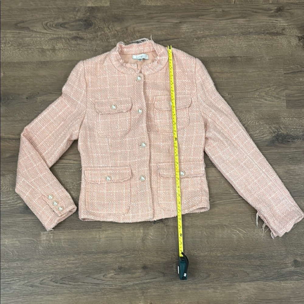 Ovi Blush Tweed Blazer